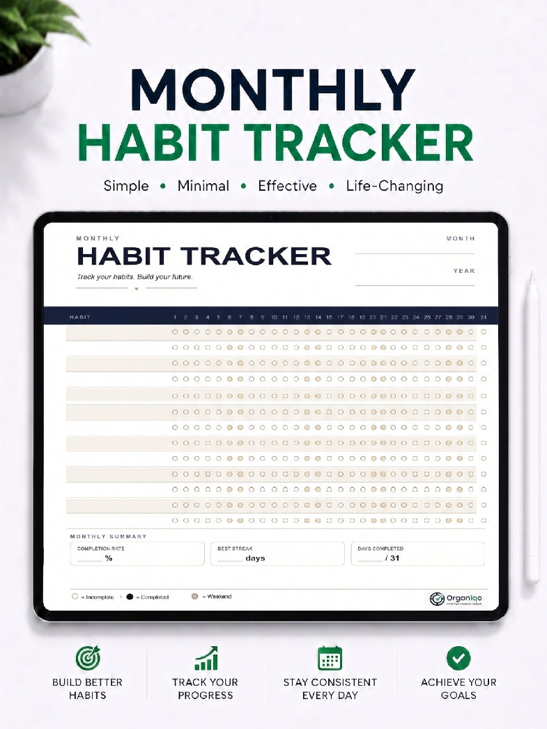 Most habit trackers fail you on day 4. This one's designed around that.